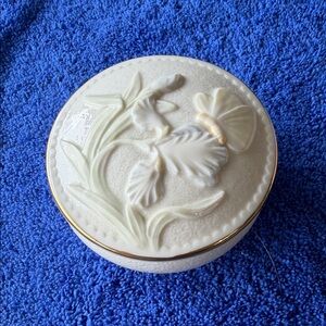 Elegant Cream Floral Embossed Decorative Box